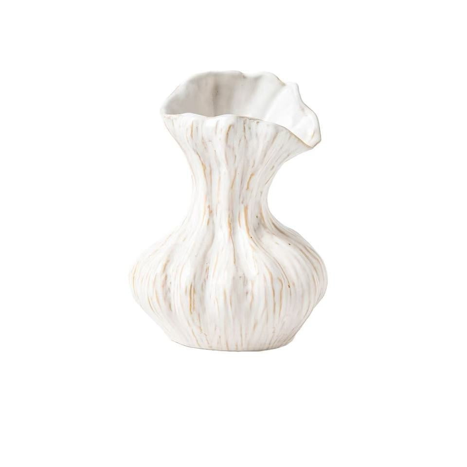 Creative White Ceramic Vase  Minimalist Decor