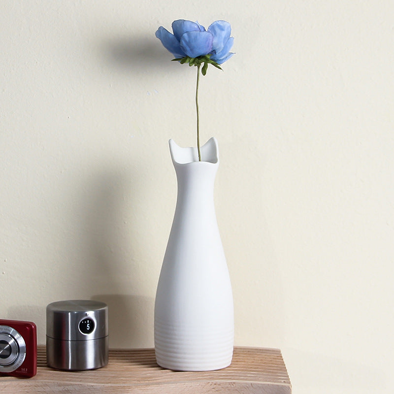 Creative, Minimalist, Small Ceramic Cat Vase