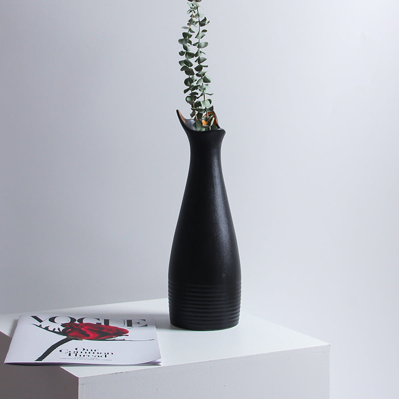 Creative, Minimalist, Small Ceramic Cat Vase