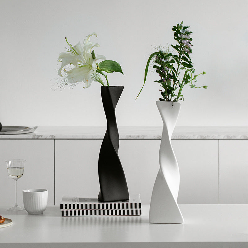 Mid-Century Style Minimalist Ceramic Vase Ornament