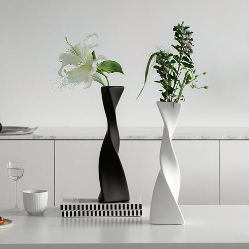 Mid-Century Style Minimalist Ceramic Vase Ornament