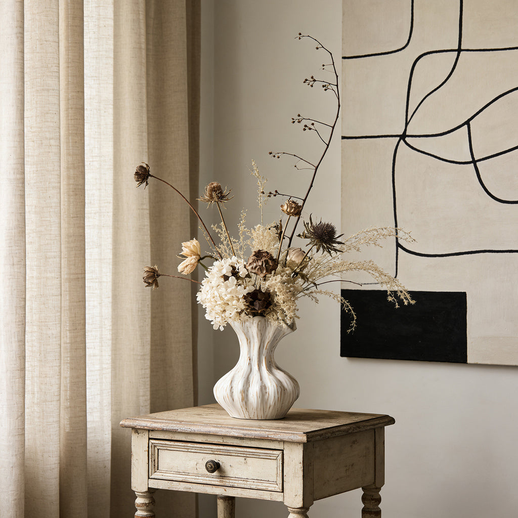 Creative White Ceramic Vase  Minimalist Decor